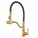 Brass Brushed Yellow Gold Kitchen/Laundry Sink Mixer Taps Swivel Kitchen Tapware